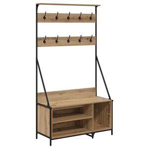 vidaXL Suporte para Roupas Carvalho Artesanal 100 x 41 x 184 cm