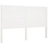 vidaXL Cabeceira de cama 206x4x100 cm pinho maci&ccedil;o branco