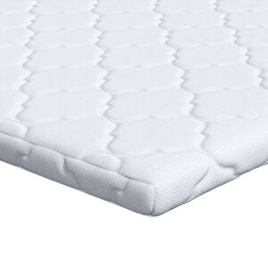 vidaXL Topper de Coco Branco 70 x 200 cm Tecido Jacquard