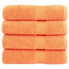 vidaXL Toalhas de banho premium SOLUND 4 pcs 100x150 cm 600 gsm verde