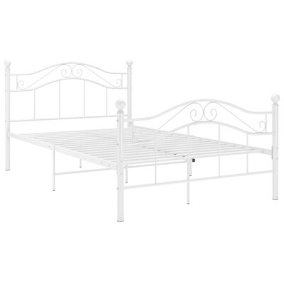 vidaXL Estrutura de cama 120x200 cm metal branco