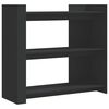 vidaXL Mesa consola 100x35x90 cm derivados de madeira preto
