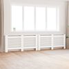 vidaXL Coberturas de radiador 2 pcs 172x19x81,5 cm MDF branco