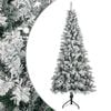 vidaXL &Aacute;rvore de Natal Artificial 120 cm PVC e A&ccedil;o Verde e Branco