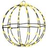 vidaXL Bola com 192 LEDs 2 pcs Branco quente 30 x 30 x 32 cm Metal