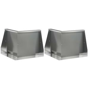 vidaXL Muro de Conten&ccedil;&atilde;o 2 unid. 50 x 50 x 40 cm A&ccedil;o Galvanizado