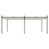 vidaXL P&eacute;rgola com toldo retr&aacute;til 589x292x230 cm cor creme