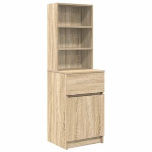vidaXL Mesa cabeceira 39x35x125 cm derivados madeira carvalho sonoma
