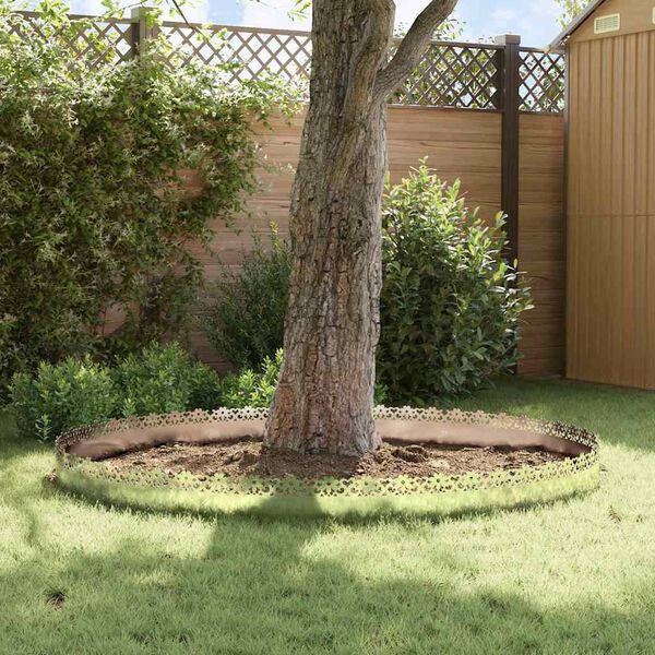 vidaXL Delimitadores de relvado 20 pcs Prateado 103 x 0,05 x 22 cm