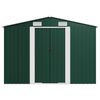 vidaXL Abrigo de jardim 257x990x181 cm a&ccedil;o galvanizado verde