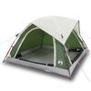 vidaXL Tenda de campismo cabana para 4 pessoas imperme&aacute;vel verde