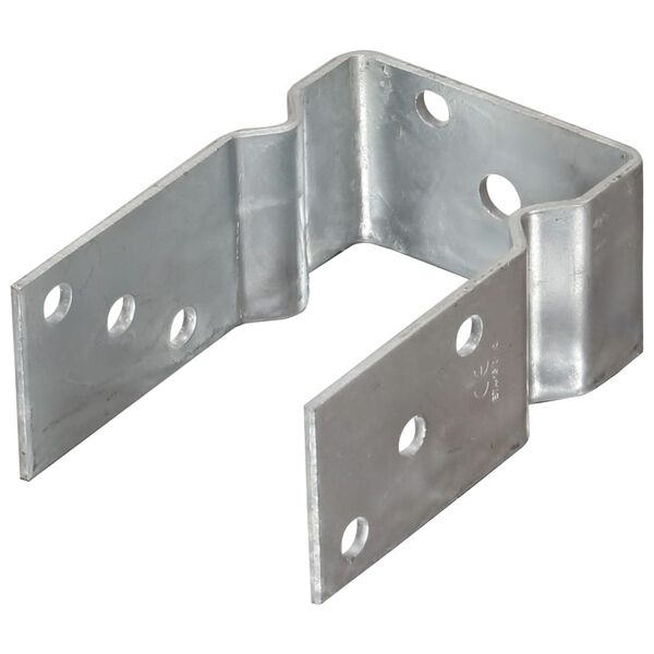 vidaXL &Acirc;ncoras de veda&ccedil;&atilde;o 12 pcs 9x6x15 cm a&ccedil;o galvanizado prateado