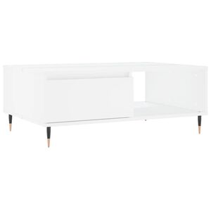 vidaXL Mesa de centro 90x60x35 cm derivados de madeira branco