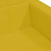 vidaXL Sof&aacute;-cama 2 lugares c/ apoio de p&eacute;s veludo amarelo