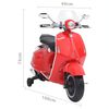 vidaXL Motocicleta el&eacute;trica para crian&ccedil;as Vespa GTS300 vermelho