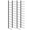 vidaXL Garrafeiras de parede para 72 garrafas 2 pcs ferro preto