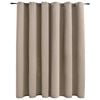 vidaXL Cortina blackout com argolas em metal 290x245 cm bege