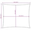 vidaXL Para-sol estilo vela tecido oxford retangular 2x2,5 m creme