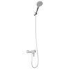 vidaXL Conjunto de Cabe&ccedil;a de Chuveiro Chrome G 1 / 2 polegadas Lat&atilde;o