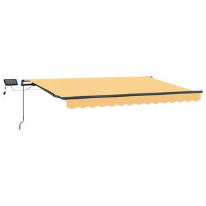 vidaXL Toldo retr&aacute;til Areia 400 &times; 300 cm Tecido e Alum&iacute;nio