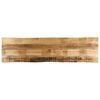 vidaXL Tampo de mesa c/borda viva 180x40x3,8cm mangueira &aacute;spera maci&ccedil;a