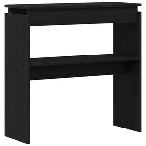 vidaXL Aparador Carvalho Preto 80 x 30 x 80 cm Derivados de Madeira