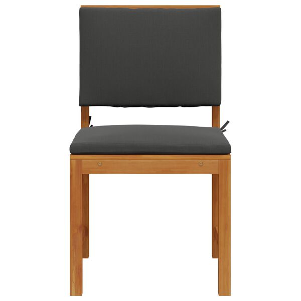 vidaXL Cadeira de Jardim 2 pcs Castanho Madeira de ac&aacute;cia maci&ccedil;a