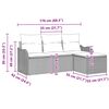 vidaXL Conjunto de Sof&aacute; de Jardim com almofada 4 pcs Cinzento-claro