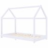 vidaXL Estrutura de cama para crian&ccedil;as 80x160 cm pinho maci&ccedil;o branco