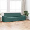 vidaXL Sof&aacute;-Cama 200cm Verde Escuro tecido
