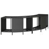 vidaXL Prateleiras p/ banheira de hidromassagem 2 pcs vime PE preto
