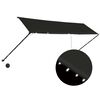 vidaXL Toldo retr&aacute;til com LED 400x150 cm antracite