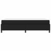 vidaXL Estrutura da Cama com colch&atilde;o Preto 120 x 190 cm tecido