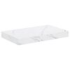 vidaXL Prateleira de Parede 2 pcs M&aacute;rmore Branco 40 x 23,5 x 4 cm