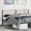 vidaXL Cabeceira de cama 193 cm metal preto