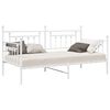 vidaXL Estrutura de cama de dia Branco 90 x 190 cm A&ccedil;o