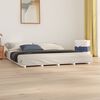 vidaXL Estrutura de cama madeira de pinho maciça 180x200 cm branco