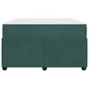 vidaXL Estrutura da Cama com colch&atilde;o Verde Escuro 120 x 200 cm tecido