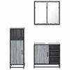 vidaXL 3 pcs Conjunto móveis casa de banho madeira proc. cinza sonoma