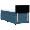 vidaXL Cama boxspring com colch&atilde;o 80x200 cm veludo azul