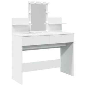 vidaXL Toucador com LEDs 100x40x130 cm branco