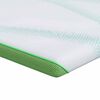 vidaXL Topper de Colch&atilde;o Branco e Verde 80 x 200 cm Tecido Jacquard