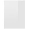 vidaXL Mesas de cabeceira 2 pcs derivados de madeira branco brilhante