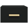 vidaXL Mesas de cabeceira montagem na parede 2 pcs 35x35x20 cm preto