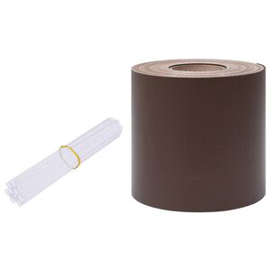 vidaXL Faixa de Privacidade em PVC 35x0,19 m Marrom