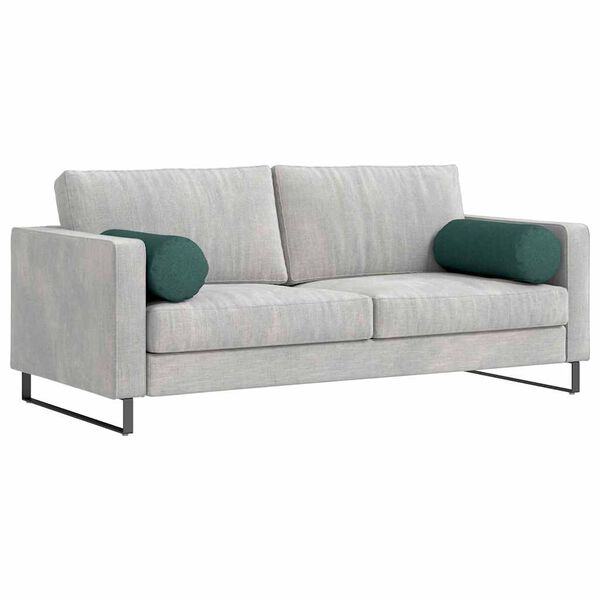 vidaXL Almofadas de Apoio 2 pcs Verde Escuro &Oslash; 25 x 70 cm tecido