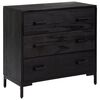 vidaXL C&oacute;moda 75x35x70 cm pinho maci&ccedil;o preto