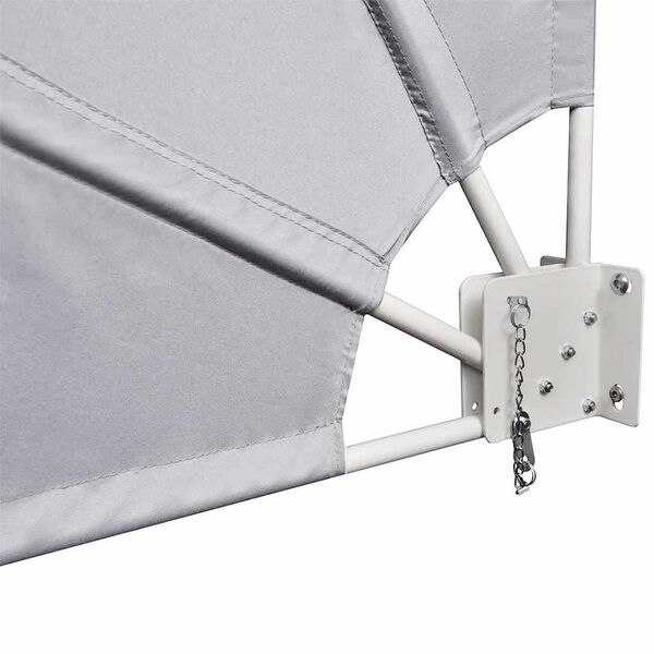 vidaXL Toldo lateral dobr&aacute;vel para varanda 160x240 cm cinzento