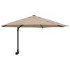 vidaXL Guarda-sol de Jardim Cinzento-acastanhado 248 x 248 x 148 cm