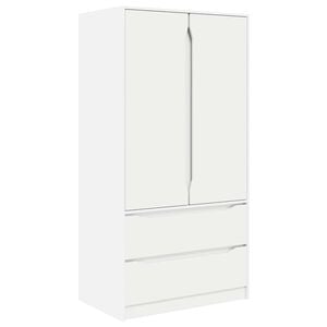 vidaXL Guarda-roupa Branco 79,5 x 49 x 156 cm Madeira engenheirada